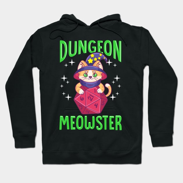 Funny Dungeon Meowster Hoodie by theperfectpresents